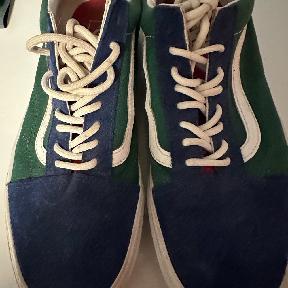 Vans Blue and Green Men's Sneakers